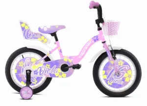 Bicicleta copii 16 Capriolo Viola pink alb