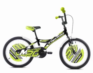 Bicicleta copii 20 Capriolo Mustang negru lime