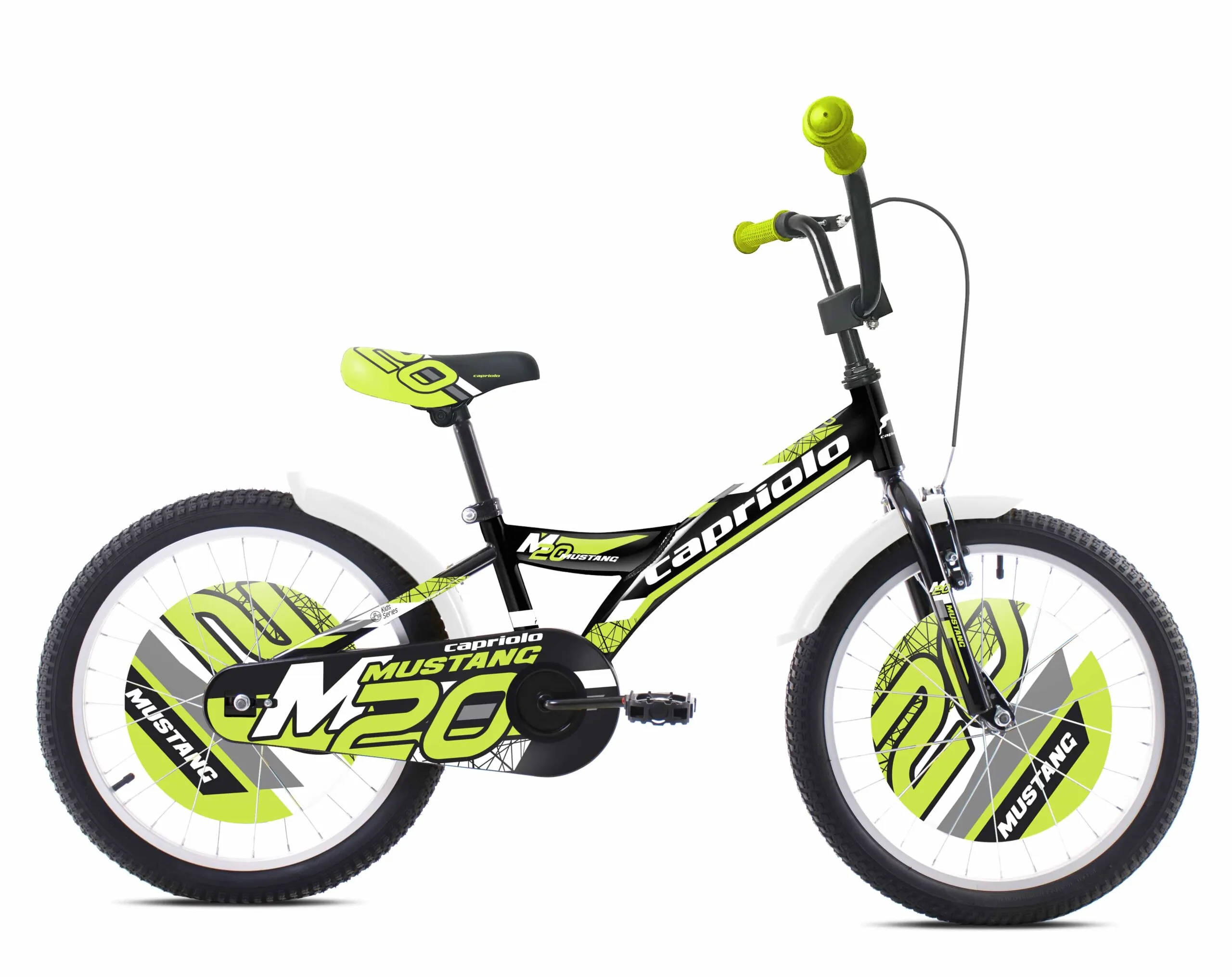 Bicicleta Capriolo Mustang black-lime 20