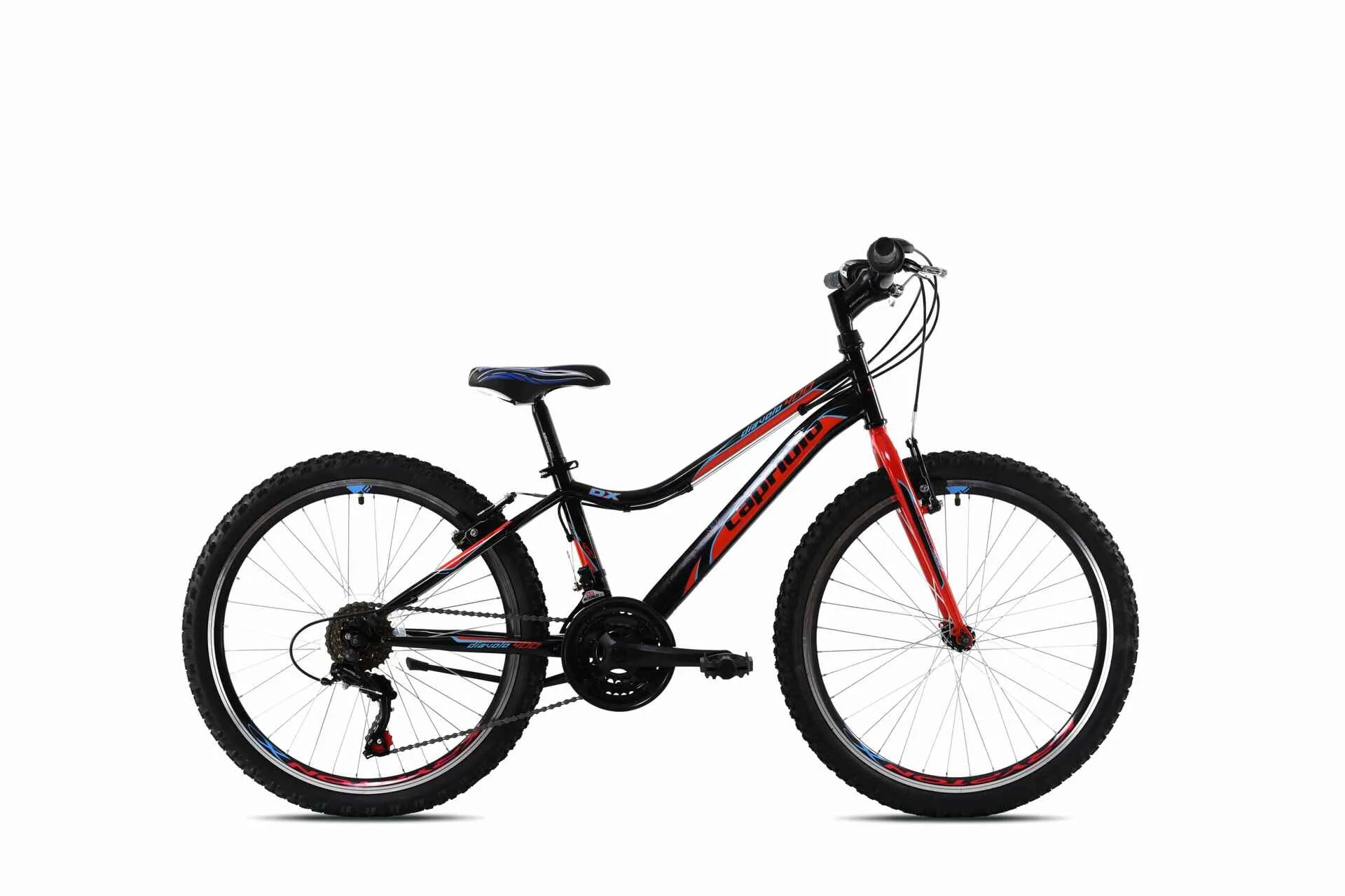Bicicleta copii 24 Capriolo Diavolo DX negru rosu 13