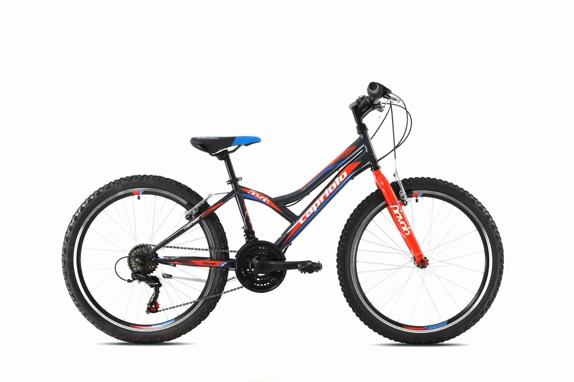 Bicicleta copii 24 Capriolo Diavolo gri rosu 13