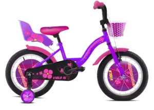 Bicicleta copii 16 Capriolo Viola violet pink mat