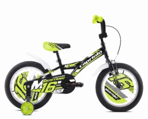 Bicicleta copii 16 Capriolo Mustang negru lime