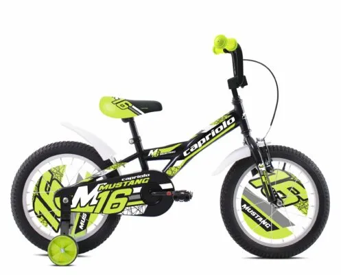 Bicicleta Capriolo Mustang black-lime 16