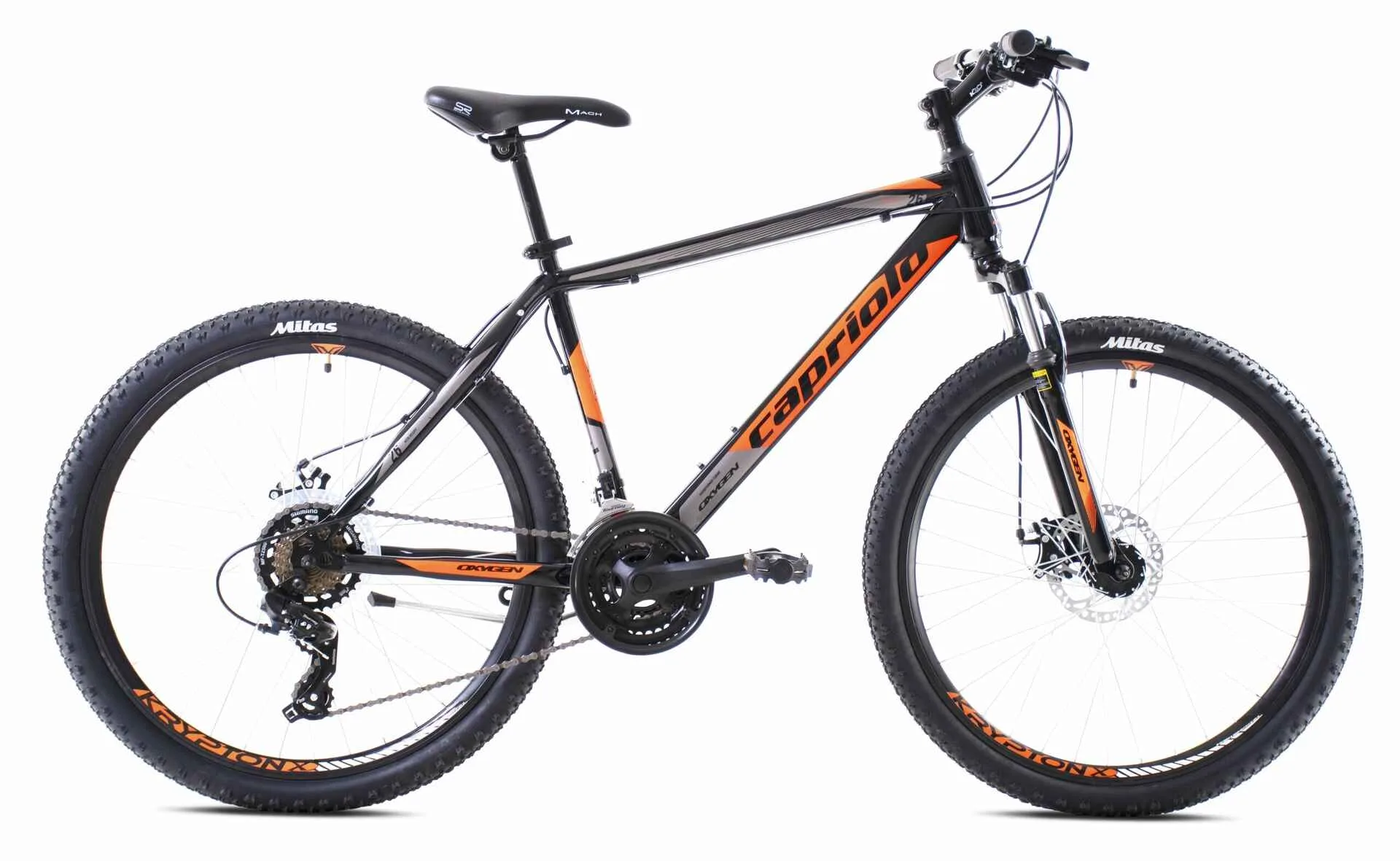 Bicicleta MTB 26 Capriolo Oxygen negru portocaliu 22