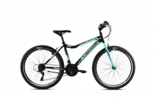 Bicicleta MTB 26 Capriolo Diavolo DX negru turcoaz 17