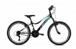 Bicicleta copii 24 Capriolo Diavolo DX FS negru turcoaz 13