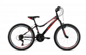 Bicicleta copii 24 Capriolo Diavolo DX FS negru rosu 13