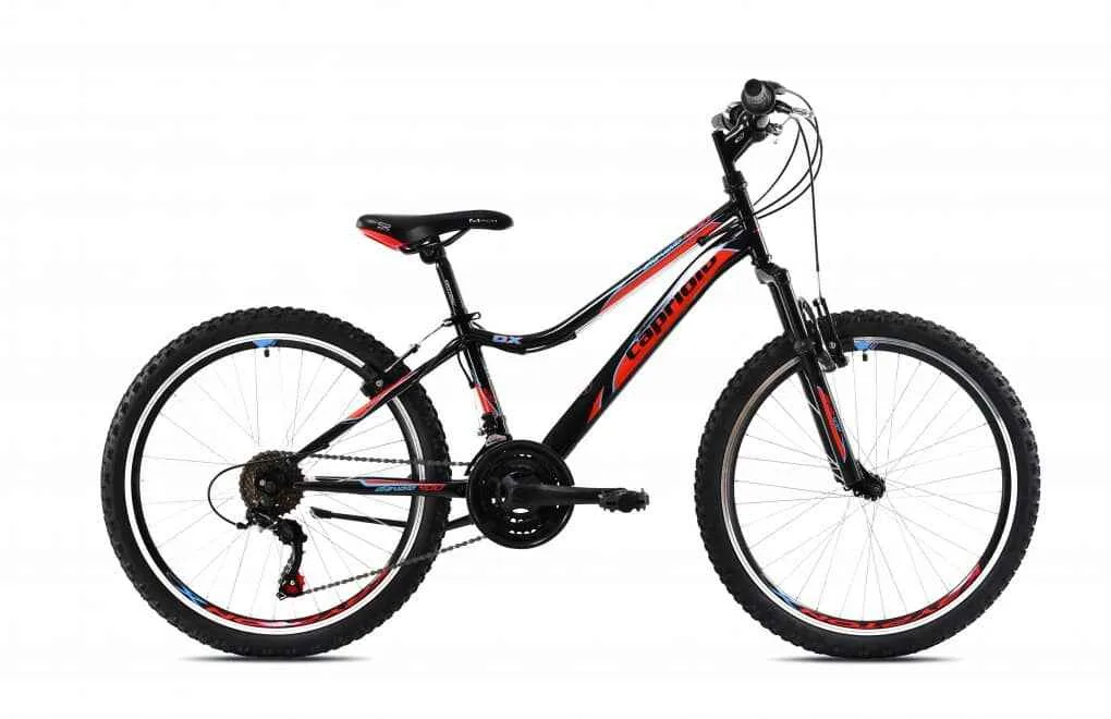 Bicicleta copii 24 Capriolo Diavolo DX FS negru rosu 13
