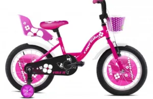 Bicicleta copii 16 Capriolo Viola pink alb lucios