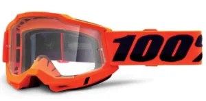 Ochelari 100Percent Accuri Gen2 Google antifog clear lens neon orange