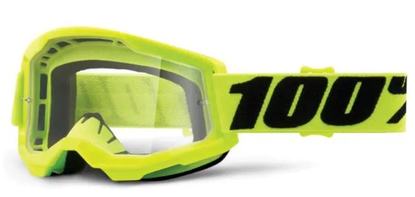 Ochelari 100Percent Strata Gen2 Google antifog clear lens Fluo Yellow