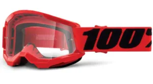Ochelari 100Percent Strata Youth Gen2 Google antifog clear lens red