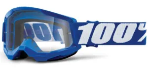 Ochelari 100Percent Strata Youth Gen2 Google antifog clear lens blue