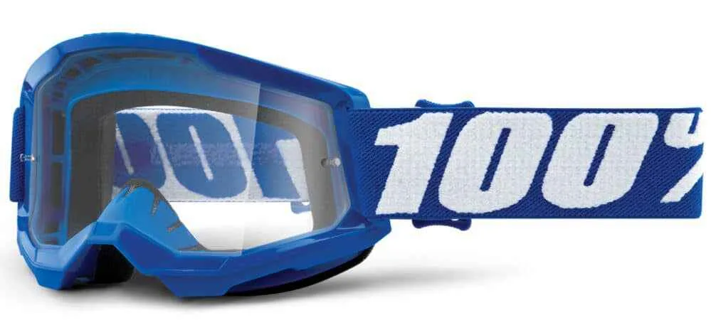 Ochelari 100Percent Strata Youth Gen2 Google antifog clear lens blue