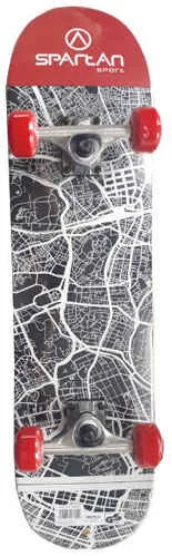 Skateboard Utop Board Skull City Spartan