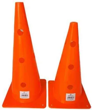 Con antrenament fotbal 38cm portocaliu