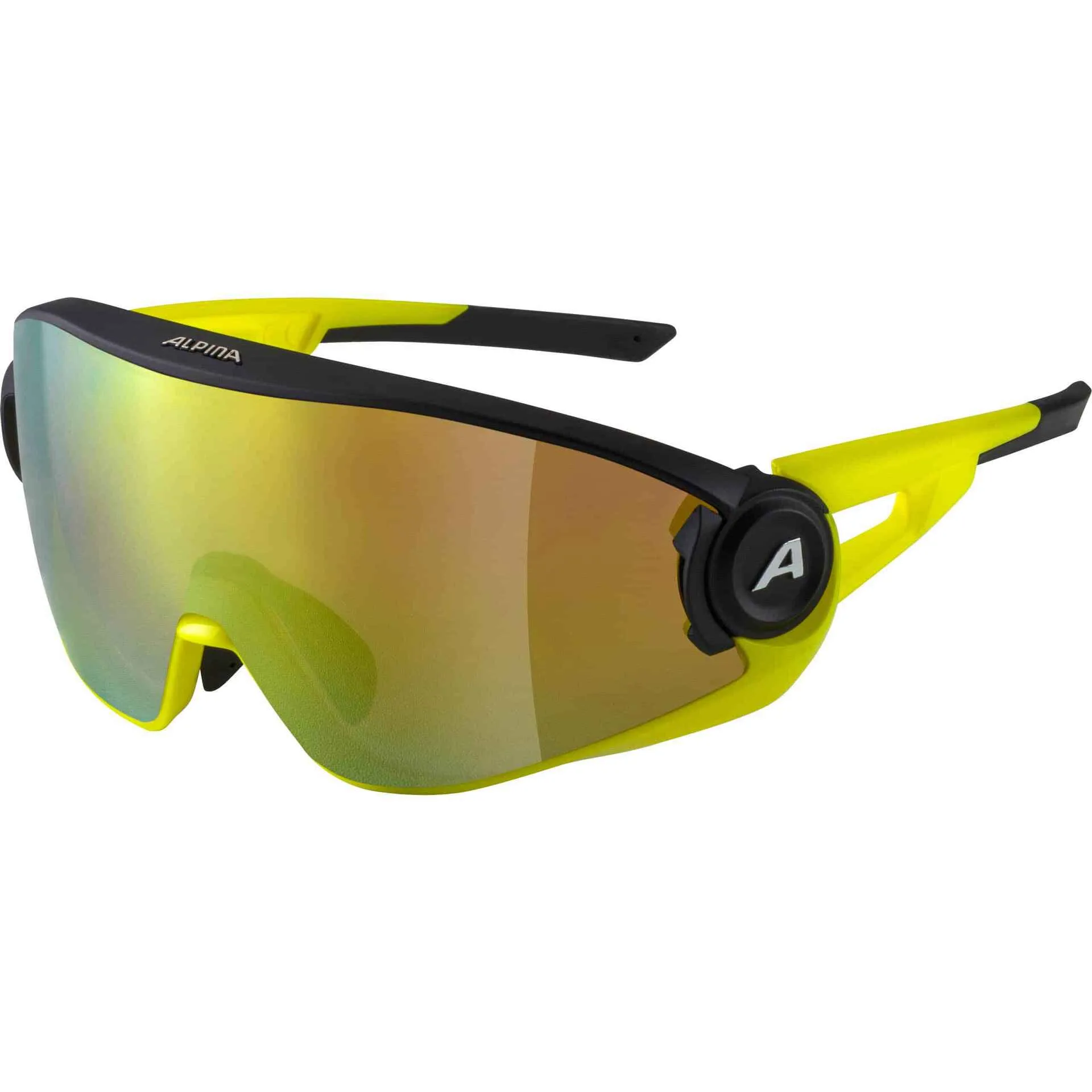 Ochelari ALPINA 5W1NG black-neon yellow mat Q
