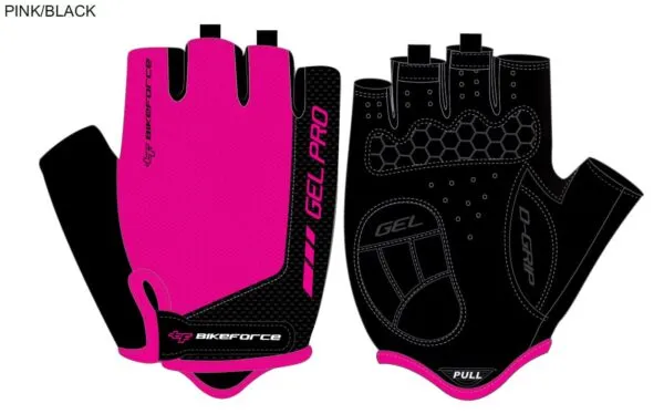Manusi BIKEFORCE Slipy pink-black XXL