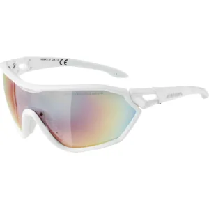 Ochelari ALPINA S-WAY QVM+ wh mat Quattro Varioflex rainbow mirror Cat. 1-3 fogs.hydro.