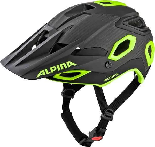 Casca ALPINA ROOTAGE black-neon yellow mat 52-57