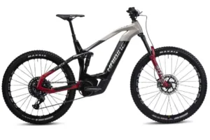 e-bike Haibike AllMtn CF SE i750Wh 12-G X01 AXS Eagle S gloss black grey red chrome