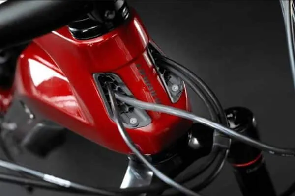 e-bike Haibike AllMtn CF 12 i600 12-G XT glossy matte red black M - imagine 5