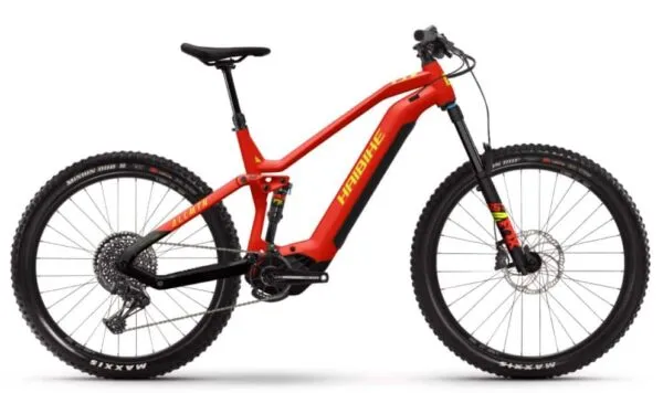e-bike Haibike AllMtn 7 i720Wh 12-G GX Eagle 2023 matte red black neon S
