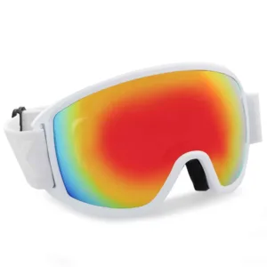 Ochelari schi UVEX topic FM sph white mat/mirror rainbow-rose S3