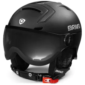 Casca schi BRIKO Strombli Visor Photo shiny black M/L