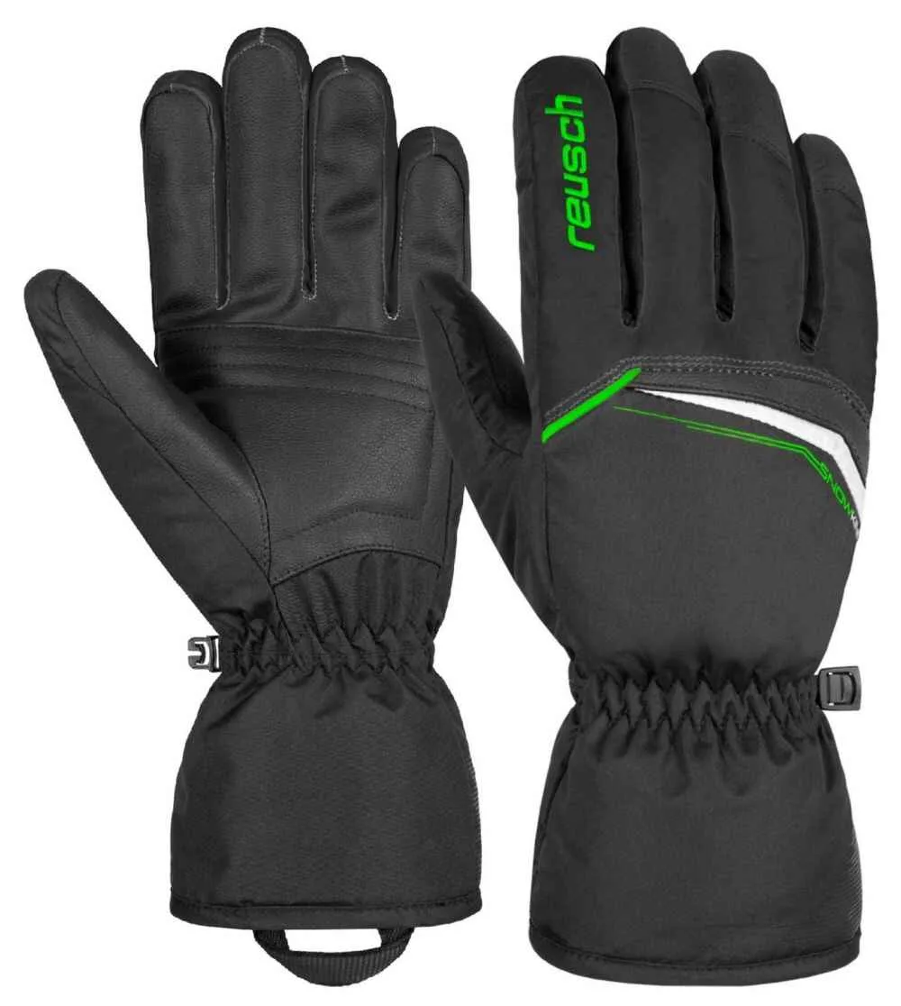 Manusi Reusch Snow King, bk-neon green 10,5