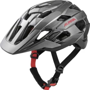 Casca ALPINA ANZANA darksilver-black-red gloss 57-61
