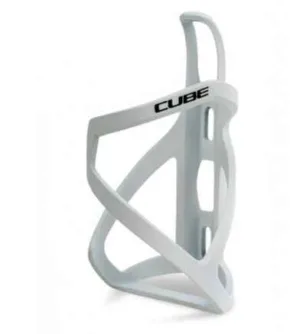 Suport Bidon CUBE HPP Left-Fland Sidecage mat white n glossy black