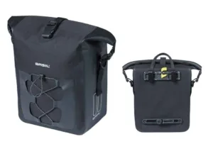 Geanta Basil Navigator M black melee, 32x15x25.5cm