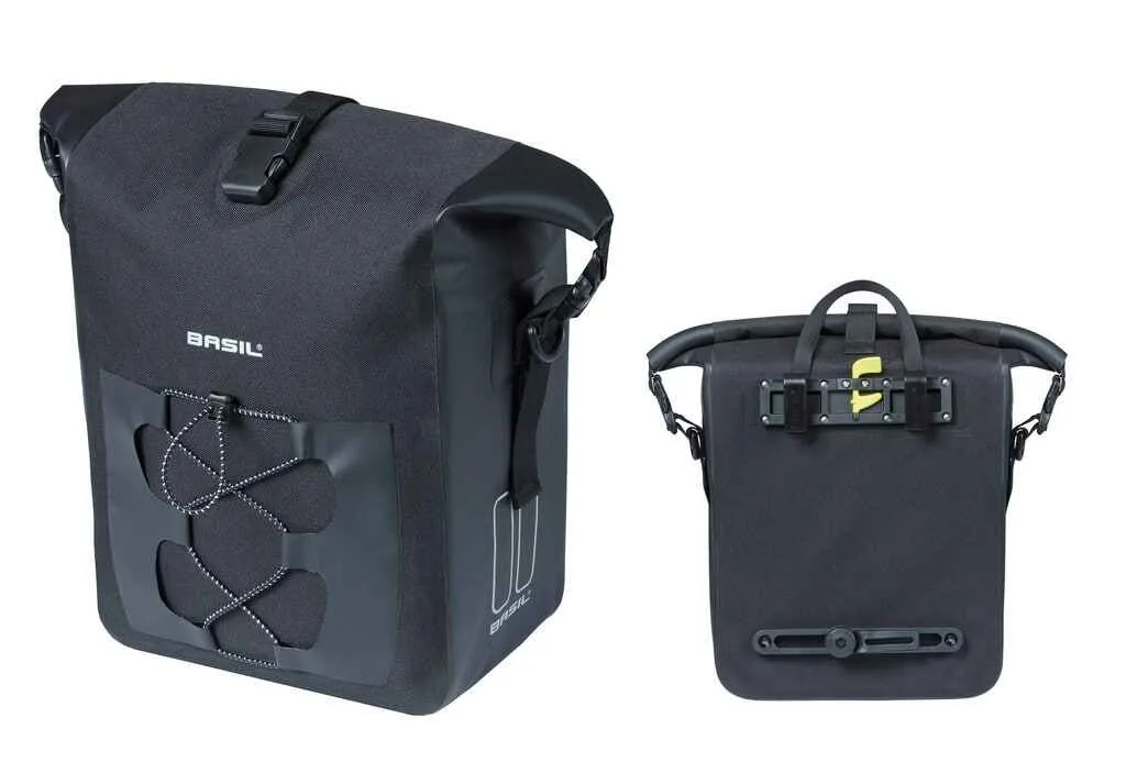 Geanta Basil Navigator M black melee, 32x15x25.5cm