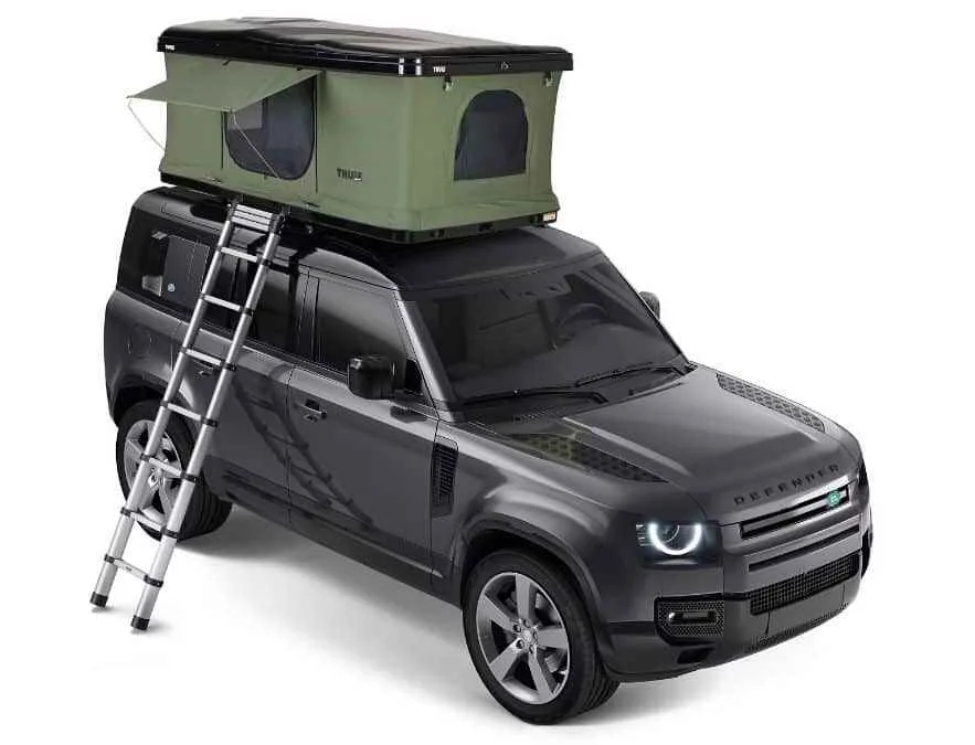 Cort Thule Basin 2 persoane cort auto cu prindere pe acoperis negru (hard shell rooftop)