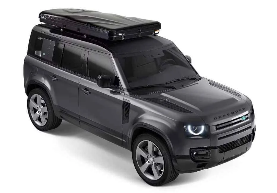 Cort Thule Basin 2 persoane cort auto cu prindere pe acoperis negru (hard shell rooftop) - imagine 4