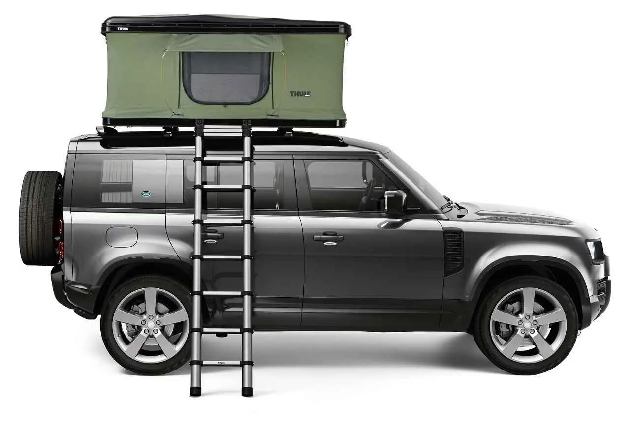 Cort Thule Basin 2 persoane cort auto cu prindere pe acoperis negru (hard shell rooftop) - imagine 5