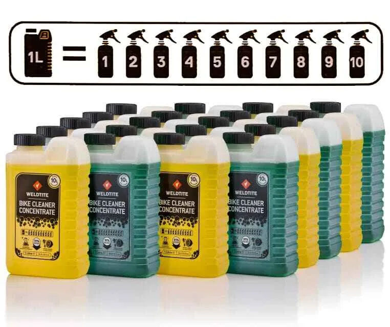 Solutie pentru curatat biciclete concentrat 1L lemon V22 Weldtite (rezulta 10L de solutie amestecata)