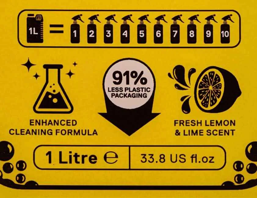 Solutie pentru curatat biciclete concentrat 1L lemon V22 Weldtite (rezulta 10L de solutie amestecata) - imagine 2