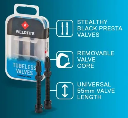 Valva Tubless Weldtite 2X55mm Presta Weldtite - imagine 3