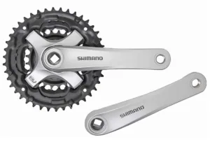 Angrenaj Shimano Tourney FC-TY501 48x38x28T 175mm  6-7-8 viteze argintiu