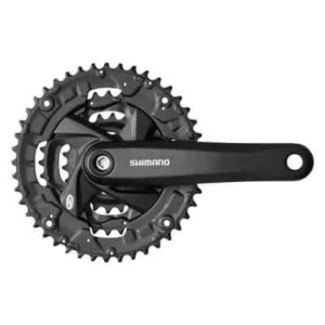 Angrenaj pedalier Shimano Altus FC-M311-L 48x38x28T 175mm 7/8 viteze negru