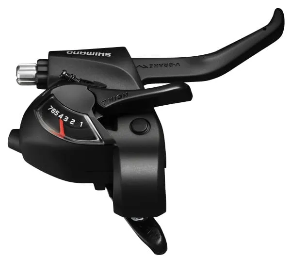 Maneta schimbator cu frana Shimano ST-EF41-7R 7 viteze pentru 2 degete (V-Brake) negru