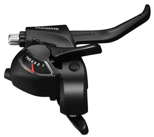 Maneta schimbator cu frana Shimano ST-EF41-7R 7 viteze pentru 2 degete (V-Brake) negru