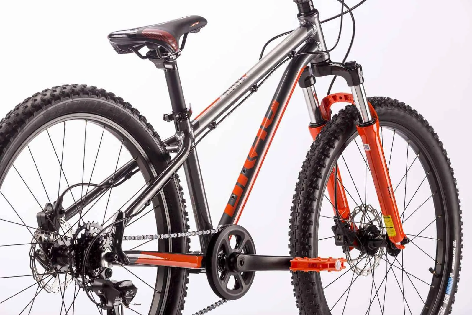 Bicicleta Drag Badger Fun 24 gri portocaliu - imagine 3