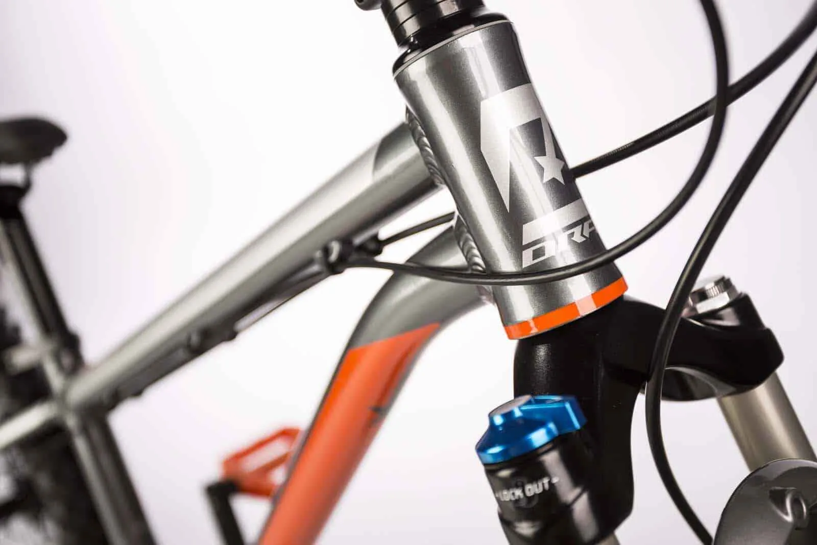 Bicicleta Drag Badger Fun 24 gri portocaliu - imagine 10