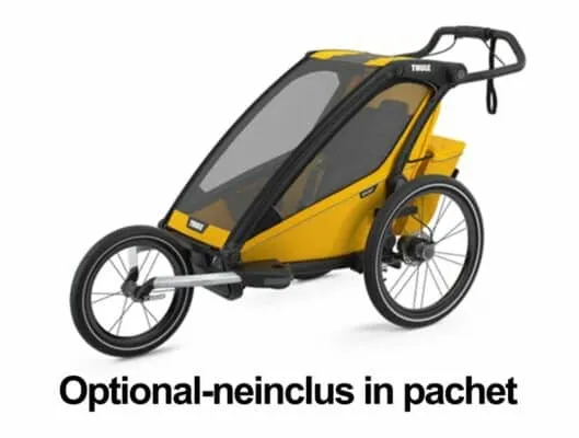 Carucior Thule Chariot Sport 1 scaun negru galben - imagine 5