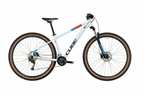 Bicicleta Cube AIM SLX white blue red 18 29 M