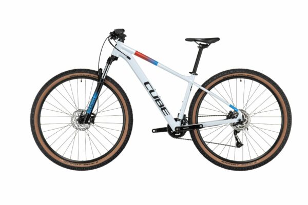 Bicicleta Cube AIM SLX white blue red 18 29 M - imagine 2